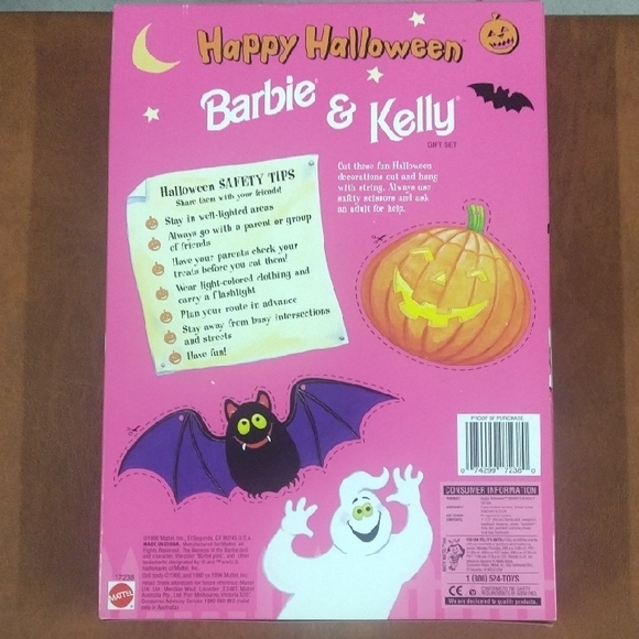 1996 Barbie & Kelly Halloween Set Ready For Trick Or Treat. - Picture 2 of 9